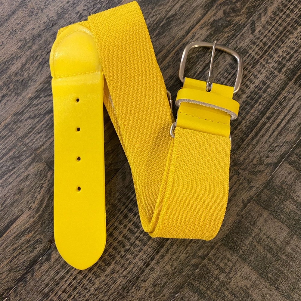 NWT - Lot of 10 Baseball/Softball Adult Uniform Belts - GOLD/YELLOW